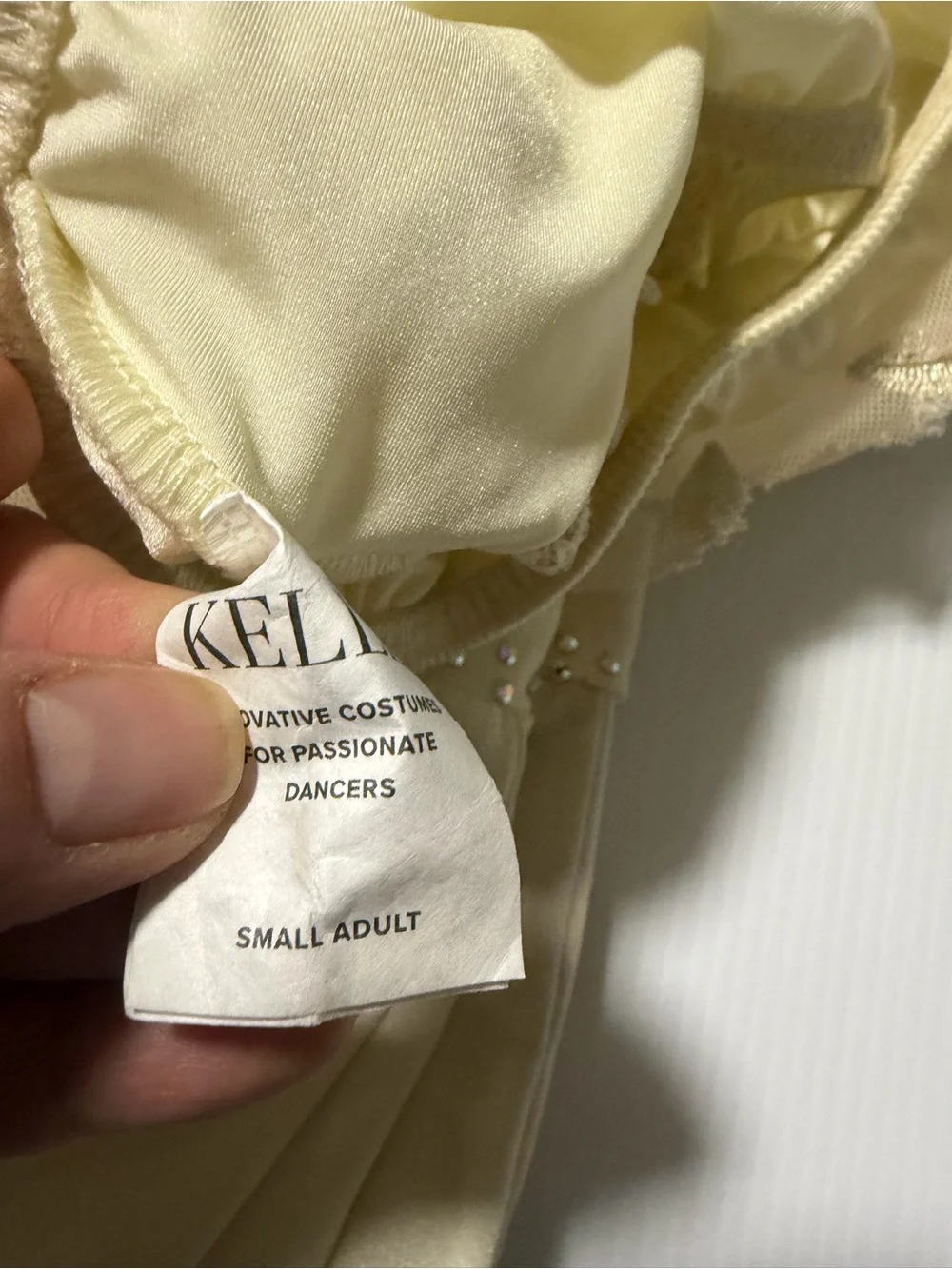 Kelle dance lyrical contemporary costume white ivory 2 piece 4472 born again SA